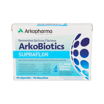 Arkopharma Arkobiotics Supraflor 10 Capsules - Bien-être intestinal | Kermatone