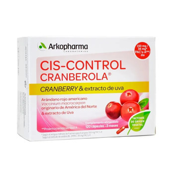 Arkopharma Ciscontrol Cranberola 120 Capsules - Bien-être urinaire | Kermatone