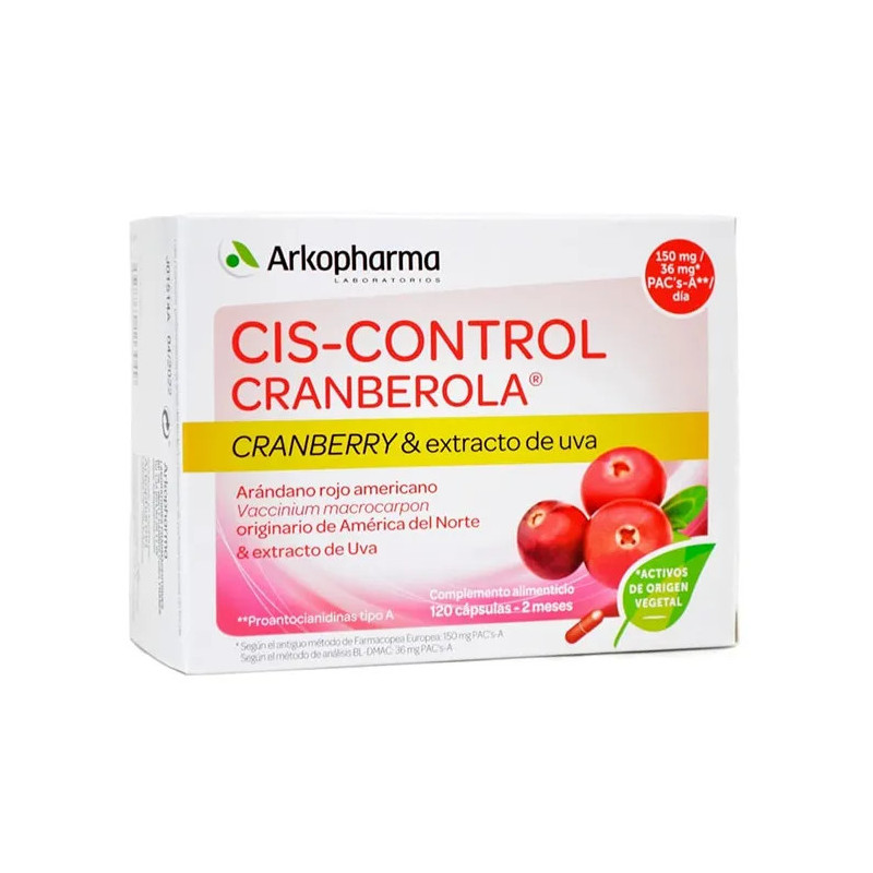 Arkopharma Ciscontrol Cranberola 120 Capsules - Bien-être urinaire | Kermatone