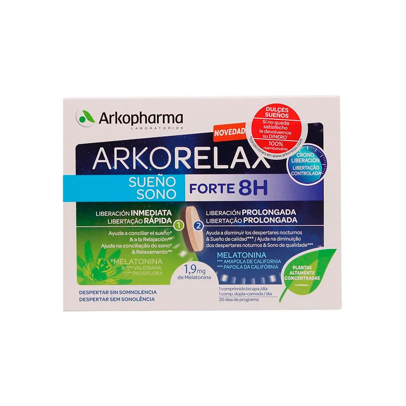 Arkopharma Arkorelax Sleep Forte 8H - Complément Sommeil Kermatone