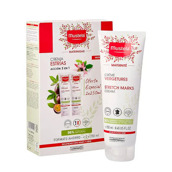 Crème prévention vergetures Mustela 2x250ml - Kermatone