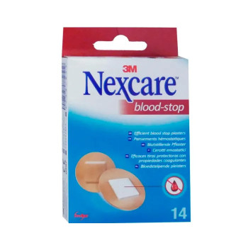 Nexcare Blood Stop 14U - Compresses hémostatiques efficaces | Kermatone