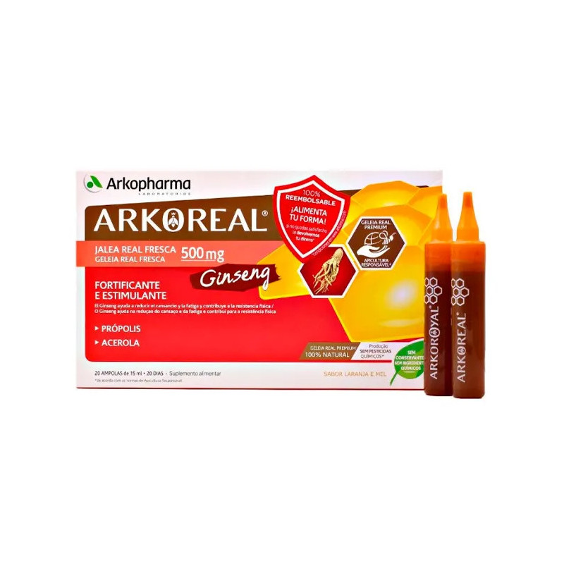 Gelée Royale + Ginseng Arkopharma - Énergie Naturelle | Kermatone