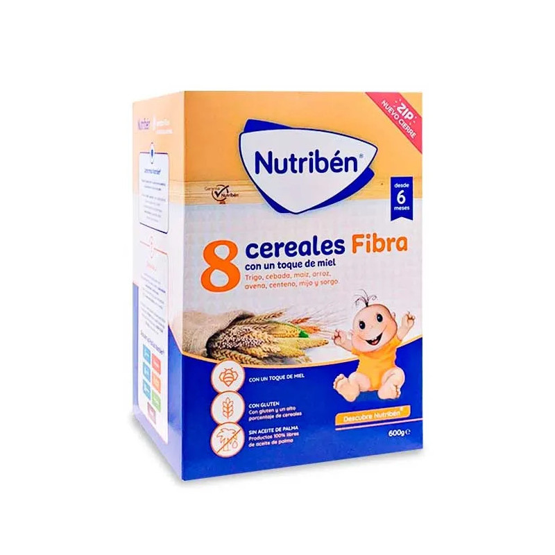 Nutribén 8 Céréales et Miel Fibre - Repas sain pour bébés | Kermatone