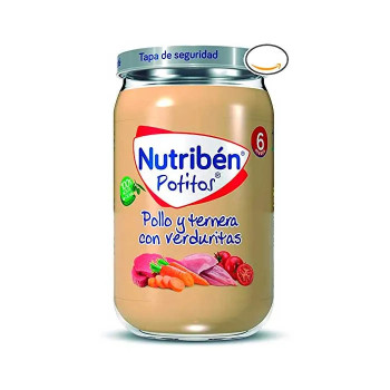 Nutribén Poulet, Bœuf et Légumes 235g – Repas Bébé Kermatone