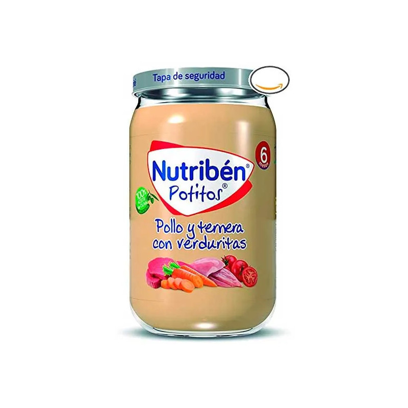 Nutribén Poulet, Bœuf et Légumes 235g – Repas Bébé Kermatone