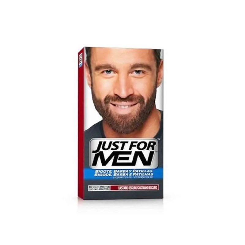 Teinture Just For Men Moustache & Barbe Châtain Foncé - Kermatone