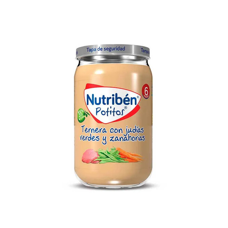 Nutribén Boeuf avec Haricots Verts et Carottes - Repas Bébé Kermatone