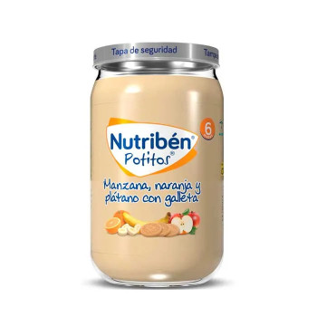 Nutribén Pomme, Orange, Banane & Biscuits 235g – Kermatone