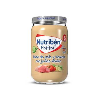 Nutribén Potito Poulet Boeuf Haricots Verts 235g - Kermatone