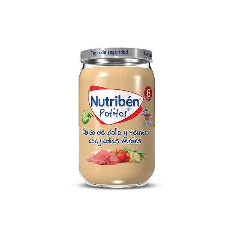 Nutribén Potito Poulet Boeuf Haricots Verts 235g - Kermatone