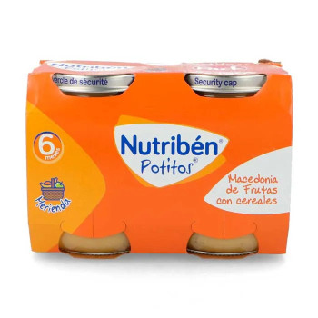 Nutribén Potito Macédoine Fruits & Céréales – Alimentation Bébé Kermatone