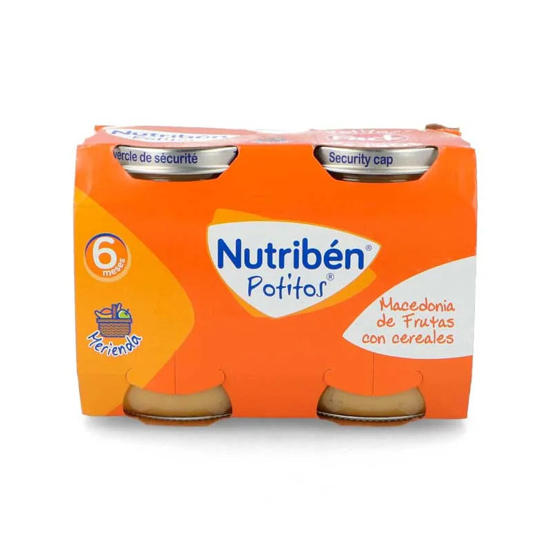 Nutribén Potito Macédoine Fruits & Céréales – Alimentation Bébé Kermatone