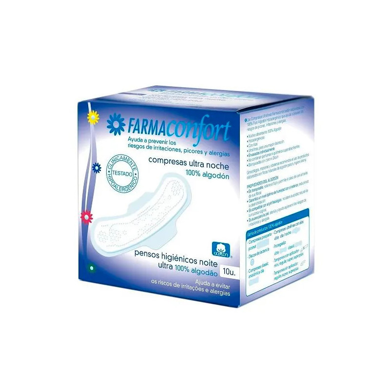 Serviettes de Nuit Farmaconfort Wings - Protection optimale Kermatone