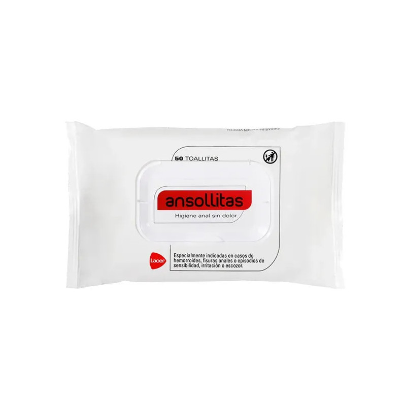 Lingettes d'hygiène Anale Lacer Ansollitas - Propreté garantie | Kermatone