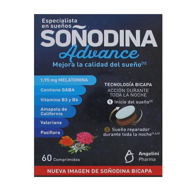 Angelini Soñodina 60 Tablettes – Beauté intérieure Kermatone