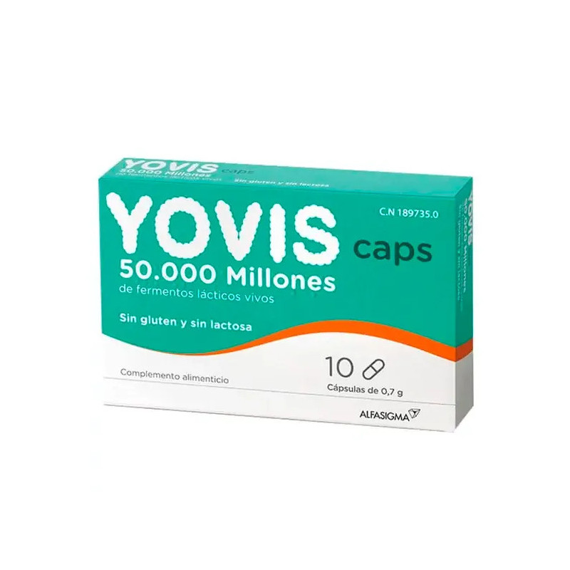 Yovis Alfasigma 10 Capsules - Probiotiques pour bien-être intestinal | Kermatone