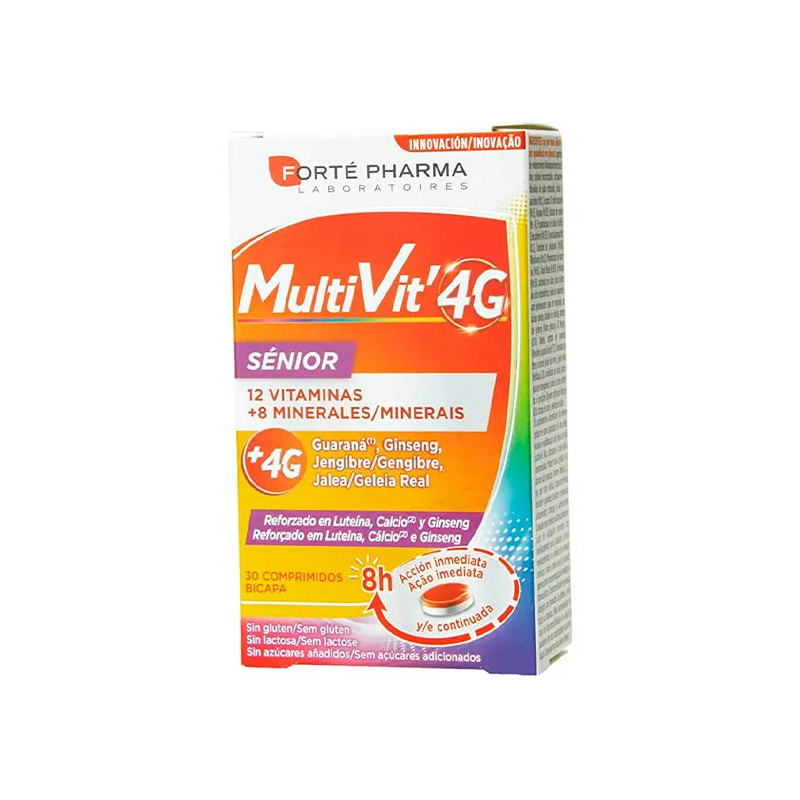 Forté Pharma 12 Multivit 4G Sénior - Bien-être Vitalité | Kermatone