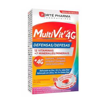 Forté Pharma Multivit 4G Défenses - Boostez vos Immunités | Kermatone