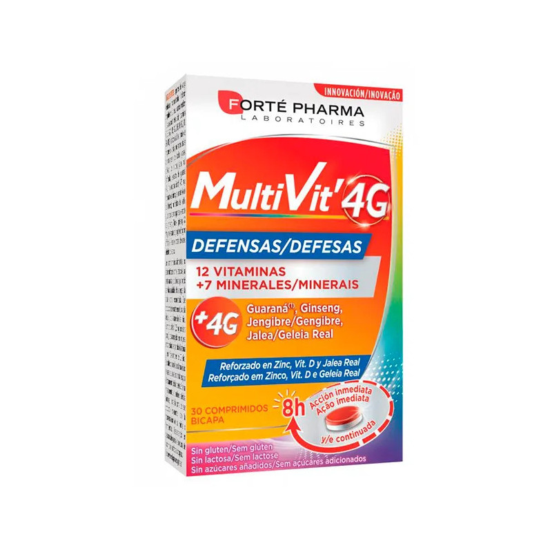 Forté Pharma Multivit 4G Défenses - Boostez vos Immunités | Kermatone