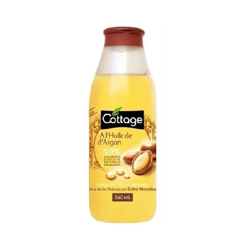 Gel Douche Huile d'Argan Cottage 560ml - Kermatone