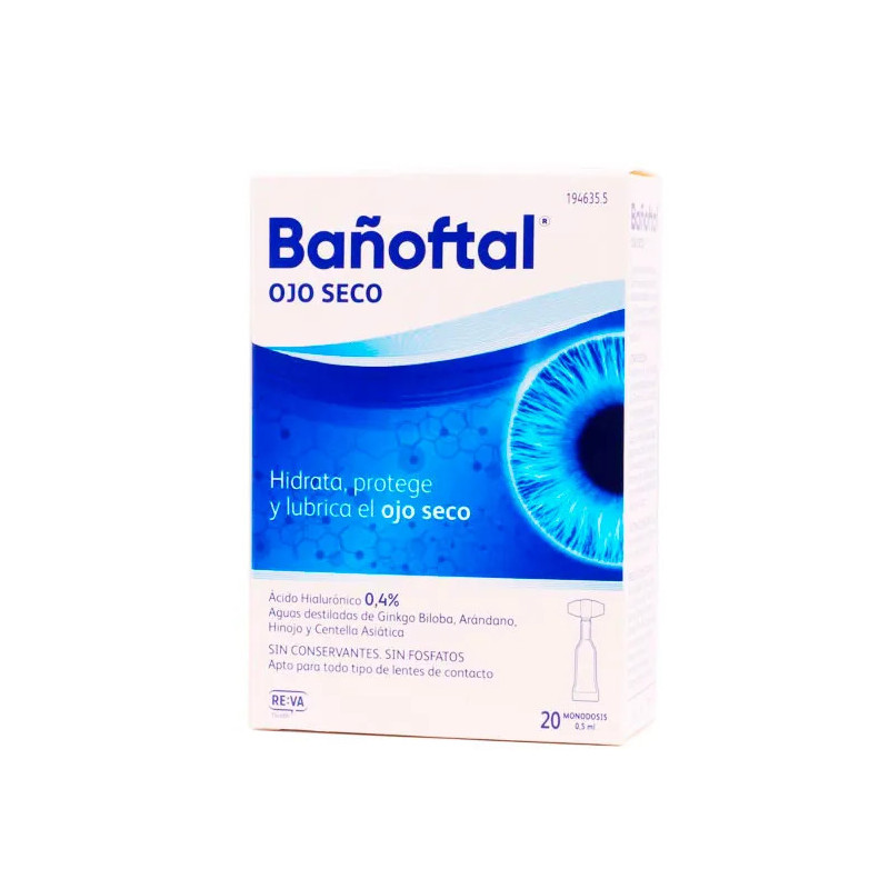 Bañoftal Oeil Sec - Soulagement instantané des yeux secs Kermatone