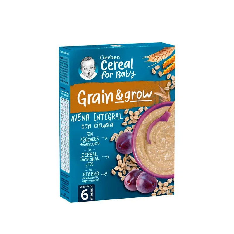 Porridge Gerber Avoine et Prune 250g - Kermatone