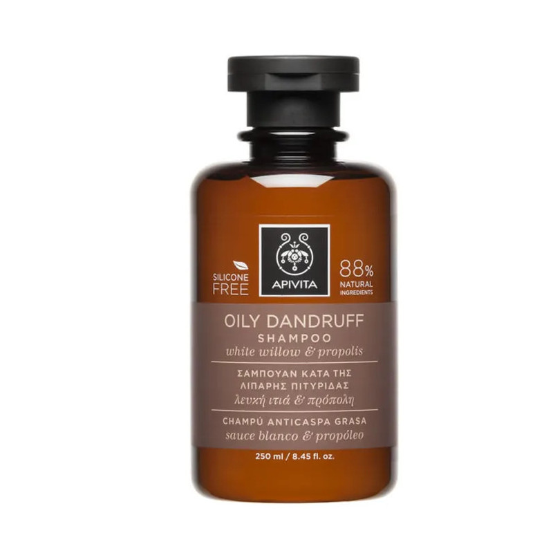 Shampoing Anti-Pelliculaire Apivita – Oily Dandruff 250ml Kermatone