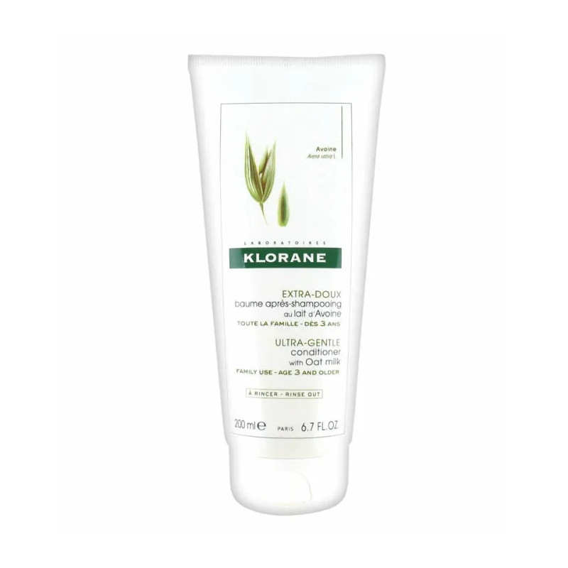 Klorane Baume au lait d'avoine 200ml - Soin Cheveux Sensibles | Kermatone