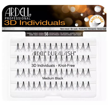 Achetez Ardell Faux Cils Individuels 3D Medium Black | Kermatone