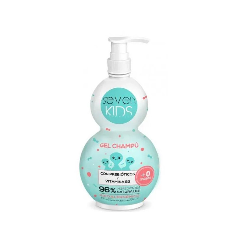 Gel Champu Seven Kids 400ml | Douceur & Brillance Kermatone