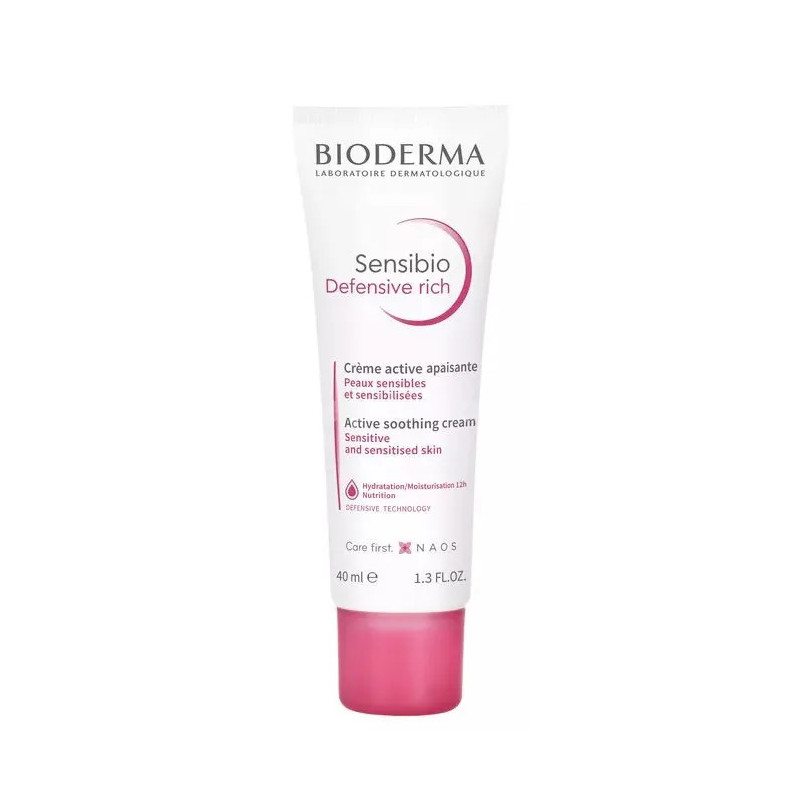 Bioderma Sensibio Defensive Rich 40ml | Hydratation pour peaux sensibles - Kermatone