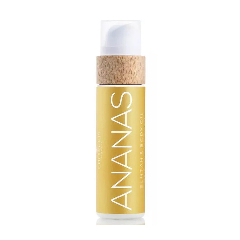 Cocosolis Ananas Suntan Oil 110ml - Bronzage parfait avec Kermatone