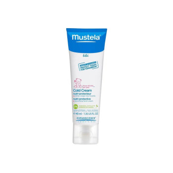 Crème Mustela Bébé Cold Cream Nutriprotector 40ml pour peau sensible | Kermatone