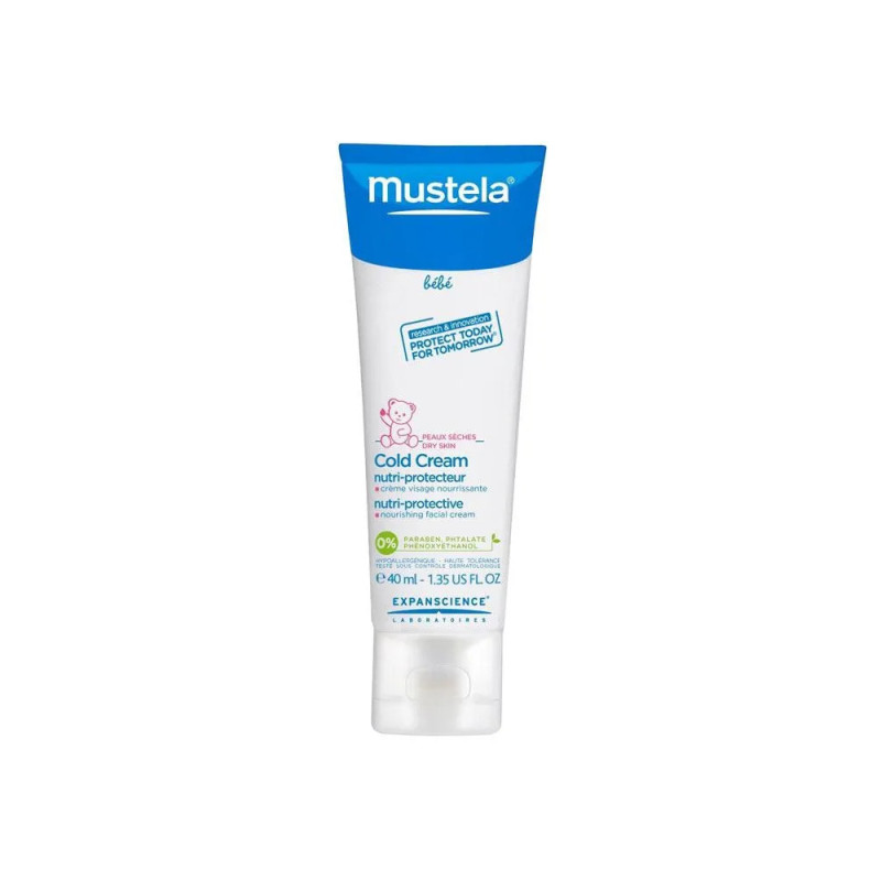 Crème Mustela Bébé Cold Cream Nutriprotector 40ml pour peau sensible | Kermatone