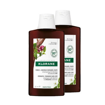 Klorane Shampooing Quinine Edelweiss Bio - Cheveux forts | Kermatone