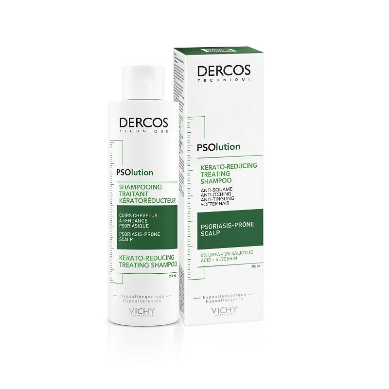 Vichy Dercos Psolution Shampoo Keratoreducing 200ml - Kermatone