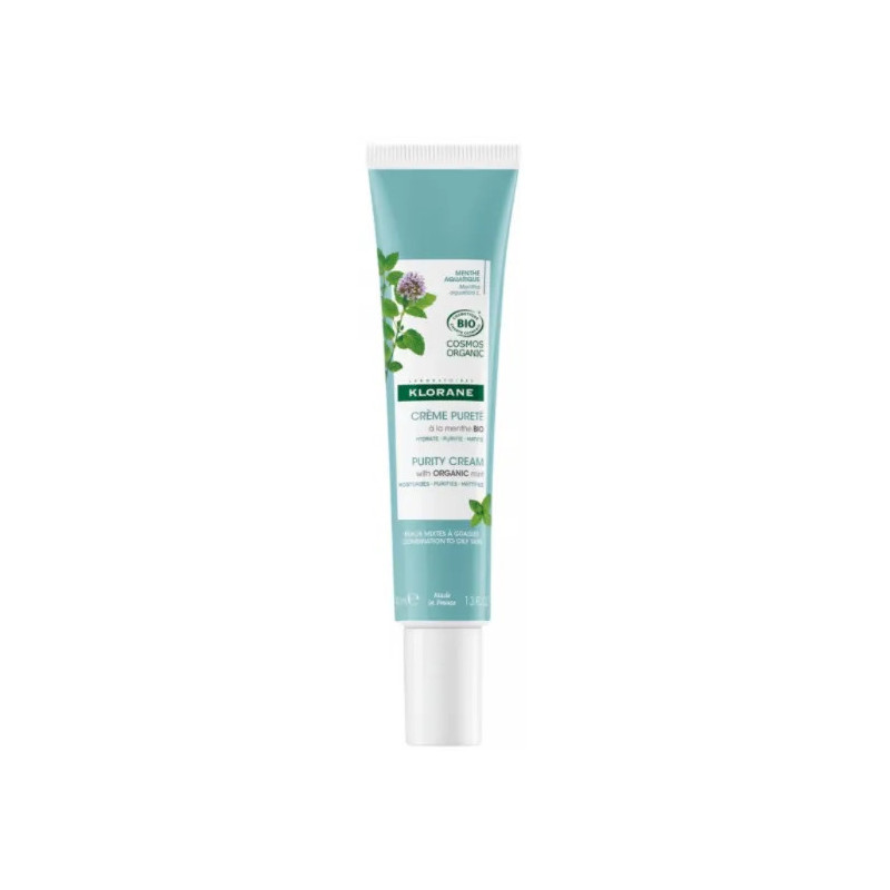 Crème Purifiante Klorane Bio Menthe Aquatique - Kermatone