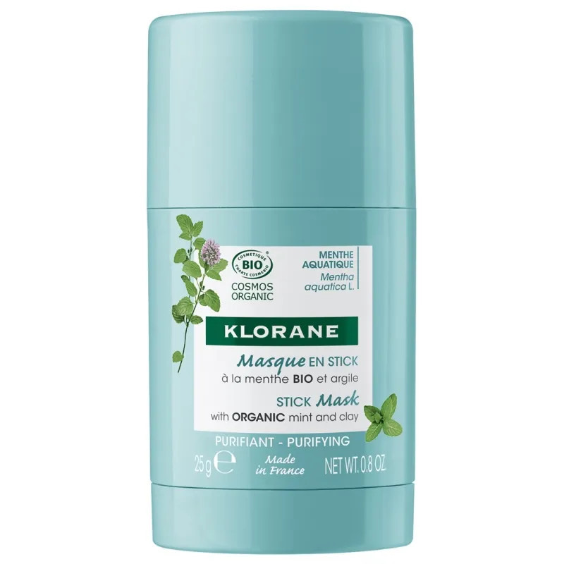 Masque Purifiant Klorane Menthe Aquatique 25g - Kermatone