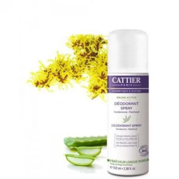 Cattier Paris Déodorant Spray Active - Efficacité Naturelle Kermatone