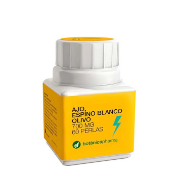 BotánicaPharma Hawthorn + Olive Garlic 60 Perles - Santé Cardiaque Kermatone