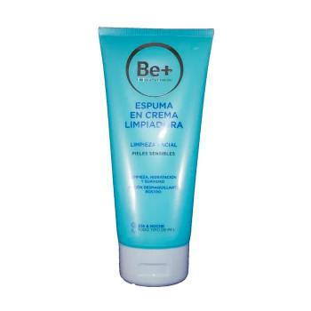 Be+ Crème Nettoyante Moussante 200ml - Pureté et Douceur | Kermatone