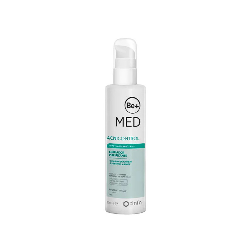 Gel Nettoyant Be+ Med Acnicontrol 200ml - Kermatone