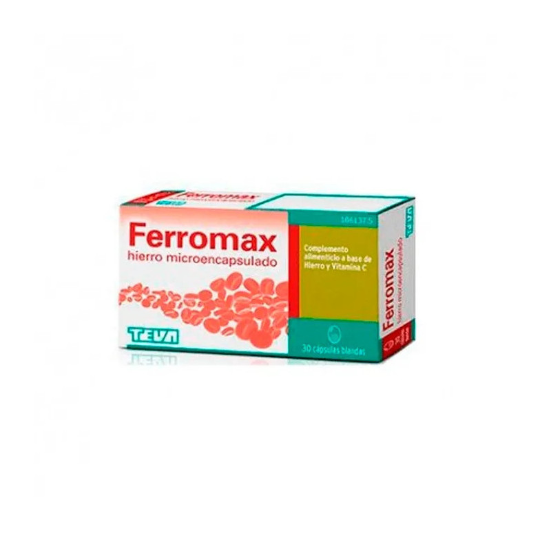 Teva Pharma Ferromax 30 Gélules - Lutter contre la fatigue | Kermatone