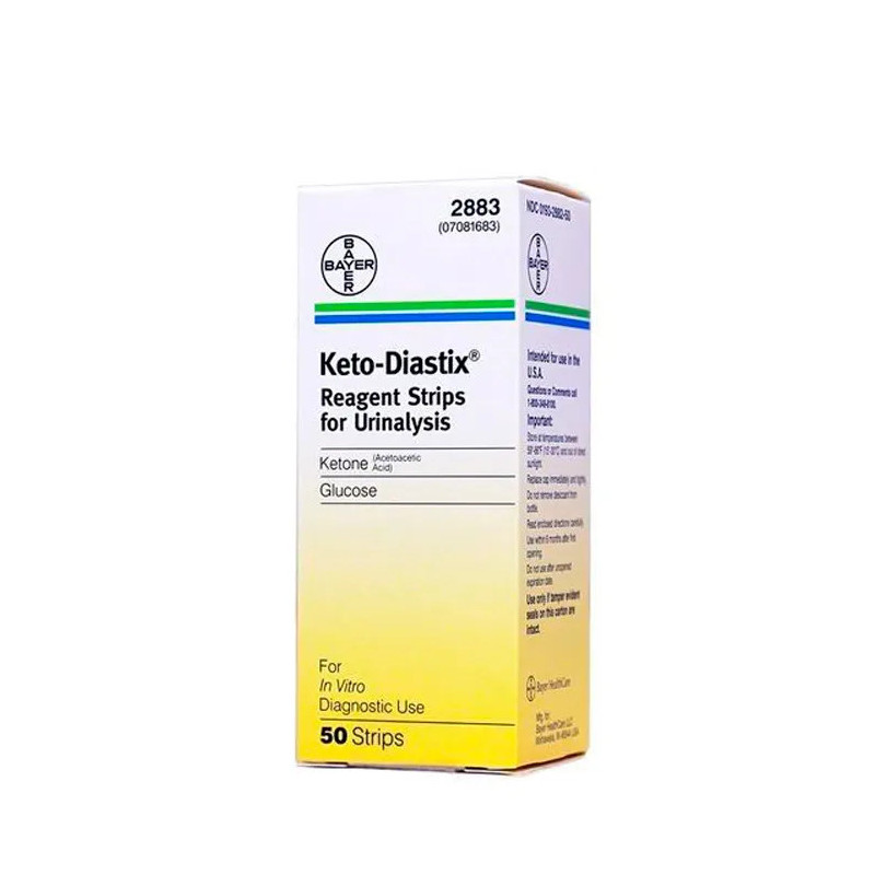 Bayer Ketodiastix - Bandelettes Kermatone pour Cétones