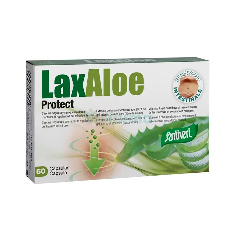 Santiveri Laxaloe Protect 60 Capsules - Bien-être digestif Kermatone