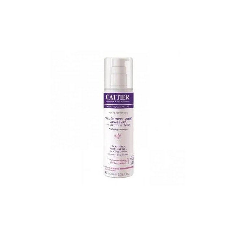 Cattier Gel Micelar Calmante 200ml - Nettoyage Doux Kermatone