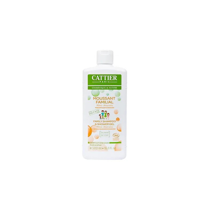 Cattier Gel De Douche et Shampooing S-S 500ml - Kermatone