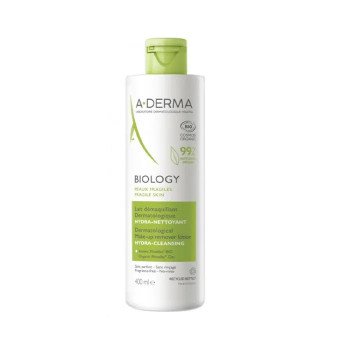 A-Derma Biology Lait Démaquillant 400ml - Douceur et Efficacité | Kermatone