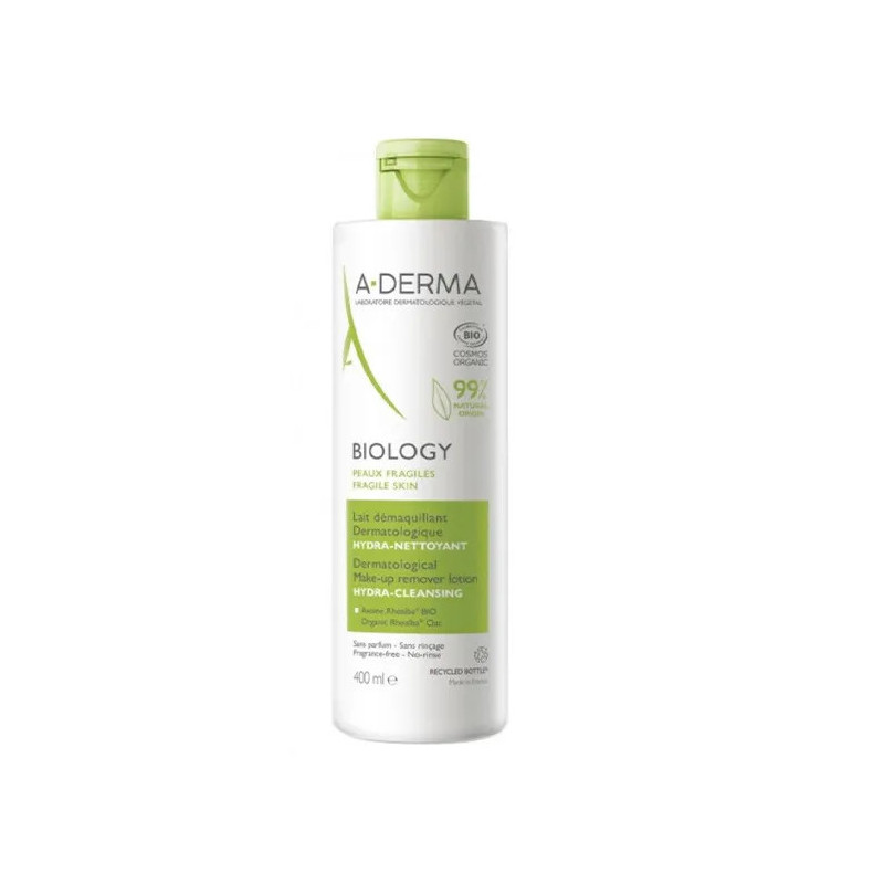 A-Derma Biology Lait Démaquillant 400ml - Douceur et Efficacité | Kermatone